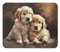 Mousepad, Golden Retriever Hund Desk Pad Gummierte Unterseite Komputer-Mousepad Waschbar Gaming Mousepad Für Pc Büroarbeiten 25X30Cm