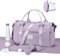 WEPLAN Sac de Sport Femme Homme Sac de Gym Léger Sac de Voyage avec Compartiment de Chaussures et Poche Humide Sacs de Sport Fitness Gym Duffle Bag Sac de Week-End Sac Polochon Piscine,Violet