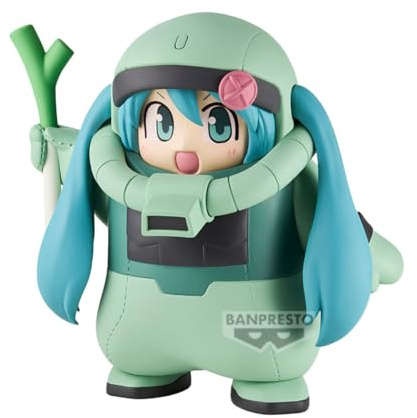 Banpresto Zaku Costume Gundam 45Thxhatsune Miku (Hatsune Miku Ver.) Actionfigur, 15 cm, Mehrfarbig, Sammlerfigur, optimal für Anime-Fans