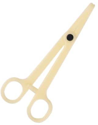 Healeved 5pcs Disposable Plastic Forceps Round-nose Piercing Pliers Piercing Clamps Joint Pliers for Body Tool Supply
