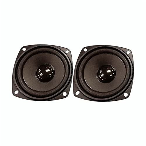 BEZEOVDWJ Full-Range Speaker，3 Inch Full Range Audio Speaker 8Ohm 20W Stereo Home Loudspeaker For Bookshelf Speakers Desktop DIY 2Pcs speaker