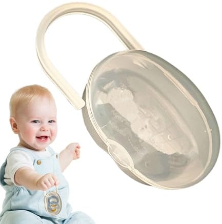 Étui De Pour Sucette – Conteneur De Rangement Transparent | Accessoire Multifonctionnel Pour Bébé, Boîte Portable Durable, Design Compact | Porte-sucette Pour Garder Les Sucettes Propre