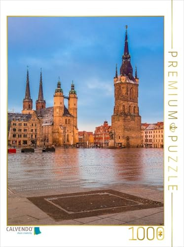 CALVENDO Puzzle Halle am Morgen | 1000 Teile Lege-Größe 48 x 64 cm Foto-Puzzle für glückliche Stunden