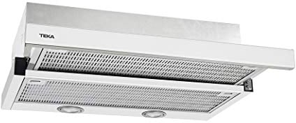 Teka Campana Extensible con Motor ECOPOWER, Modelo CNL 6415, 2+1 velocidades, Blanco, 60x18.4x30/49 cm