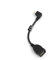 System-S Câble hôte USB A Femelle vers Micro USB coudé vers la Gauche (mâle) 90 ° fiche coudée Adaptateur hôte OTG on The Go Courte Câble 13,5 cm