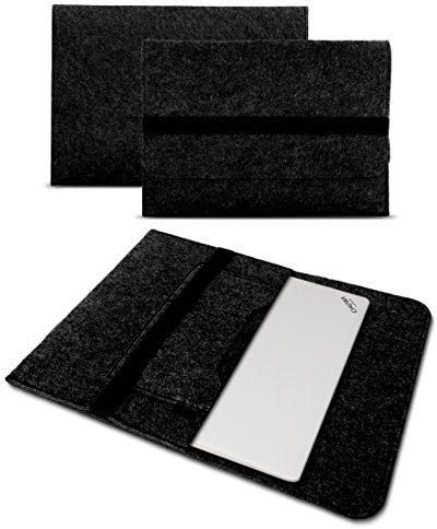 UC-Express Schutzhülle kompatibel für CHUWI HeroBook Pro 14.1 Sleeve Hülle Tasche Filz Notebook Cover Laptop, Farben:Dunkel Grau