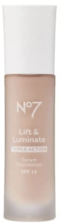 Boots No7 Lift & Luminate Triple-Action-Serum-Foundation, kühle Vanille, 30 ml