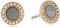 Fossil Ohrringe Für Frauen Misty Autumn, 8,3(Durchmesser)*1,8(Dicke) mm Rose Gold Edelstahl-Ohrringe, JF02949791