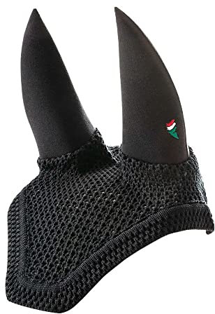 Equiline Schalldämmende Dave für Pferde, Schwarz , Cob
