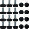 sourcing map 20 Pcs Pieds de Nivellement Meuble Réglable M6 x 10 x 16mm Pied de Meuble, Protecteurs de Sol pour Meubles de Maison, Armoire, Table, Chaise