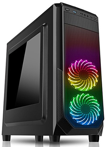 OCHW Gaming PC AMD 9600 Quad Core ATI Radeon HD R7 16GB DDR4 1TB Geforce RGB WiFi Windows 10 Pro