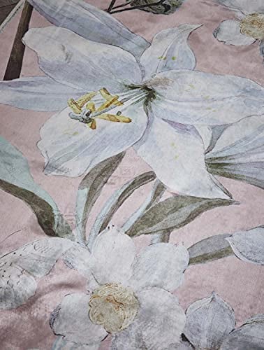 Essenza Teppich Rosalee Dark Blush, 60x90 cm, 60% Polyester, 30% thermoplastischesPolyurethan, 10% Baumwolle, Blumen