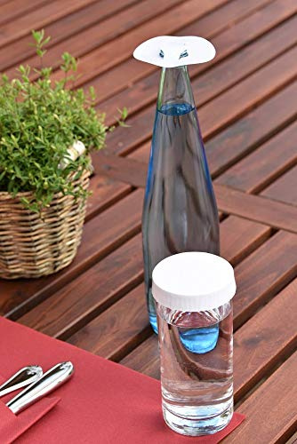 Sovie HORECA Glasabdeckungen aus hochwertigem Karton | PaperCap Trinkschutz Biergarten Gartenfest | 200 Stück | Weiß (Ø 60 mm)