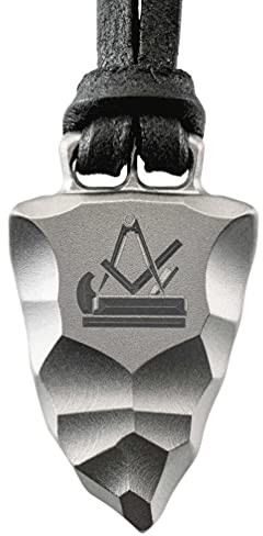 Element of Gods Titan Faustkeil Schreiner Zunft Anhänger mit Lederband in schwarz