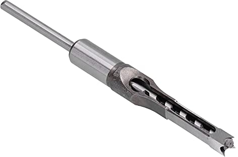 Punta da trapano a foro quadrato, punta da trapano a scalpello quadrata per legno Trattamento termico incisivo per legni duri per pannelli di densità per plastica(10mm)
