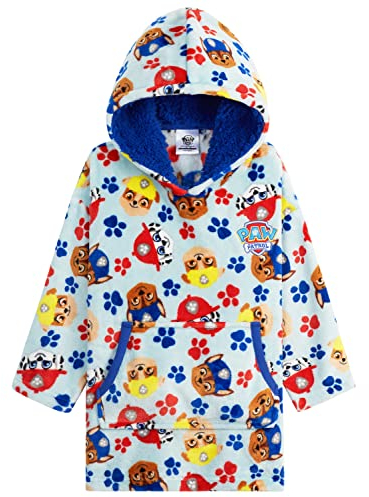 PAW PATROL Übergroße Kapuzenpullover Kinder Oversized Hoodie Blanket Jungen Mädchen(Blau, 4-6 Jahre)