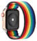 LEIXIUER Stretchy Band Compatible with Apple Watch Strap Scrunchies Elastic 38mm/40mm/41mm/42mm/44mm/45mm/49mm Retro Pattern Printed Replacement Wristband for iWatch ultra/8/7/se/6/5/4/3,Rainbow