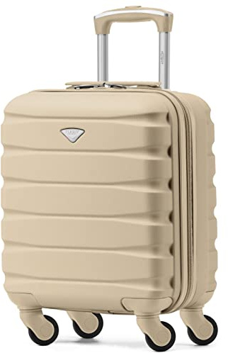 Flight Knight Leichtes Starres ABS-Handgepack Mit 4 Radern, Zugelassen Fur Uber 100 Fluggesellschaften, Darunter Air France, Ryanair Und EasyJet, 45x36x20cm