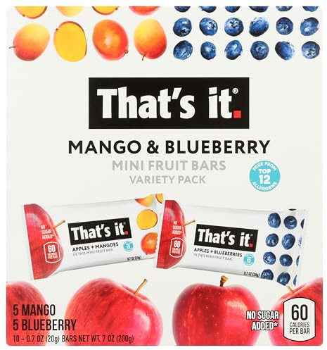 THATS IT Mango Blueberry Mini Bars 10 Count, 7 OZ