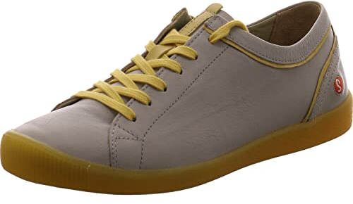 Softinos Damen IBBA691SOF Sneaker, Ligh Grey/Light Yellow, 37 EU