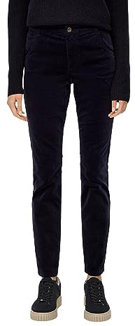 s.Oliver Damen Hose lang, Slim Fit Blue 38
