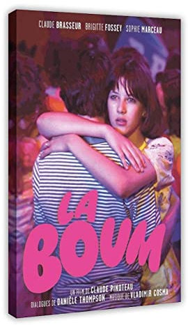 TONFON La Boum Romantischer Comedy-Filmbezug Schlafsaal Schlafzimmer Wandkunst Deco Poster Leinwand Poster Schlafzimmer Dekor Sport Landschaft Büro Zimmer Dekor Geschenk Rahmen-Stil 20 x 30 cm