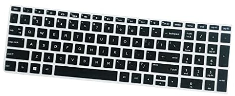 Tiuimk Silikon-Notebook-Tastaturabdeckung für HP 15,6 Zoll (39,6 cm) Laptop, Schwarz