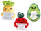 KONFEN Positive gestrickte Mini-Puppe, 3er-Pack lustige Positive Tasche Umarmung Spielzeug-Anhänger mit Energie-Karte, kreative Positive Energie Puppe für die Liebe EIN(Pineapple+Tomato+Avocado)