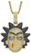 FOLTHBUR Rick and Morty Schlüsselanhänger, niedlicher Anime-Schlüsselanhänger, 2 Stück, Blau, Medium