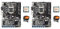 Wlauqueta 2 x ETH B75 12 PCIE to USB Adapter + CPU + Cooling Fan LGA1155 DDR3 MSATA B75 Motherboard USB BTC Miner