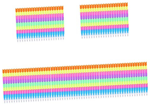 Lurrose 100stücke Stapelbare Bunte Bleistifte Abnehmbare Nicht Spitze Buntstifte Für Mädchen Ergonomisches Design Für Entspanntes Schreiben Für Schule Und