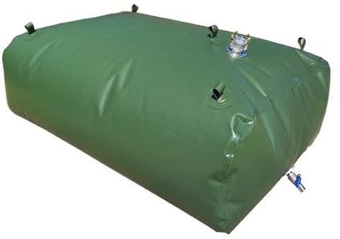 QUSYZD Foldable Portable Soft Water Bag Large Capacity Soft Fuel Bladder Oil Container Bag, Car Boat Folding Portable Oil Drum Fuel Tank for Contain,Green-1x0.7x0.45 m 300 L/79 gallon