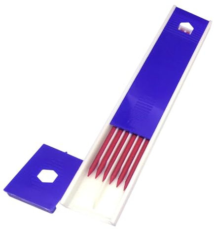 Recharge pour crayons de charpentier - Porte-mine pour mines de charpentier avec 3 couleurs - Recharge pour le travail du bois - Avec long nez et trou profond - Porte-mine pour architecte