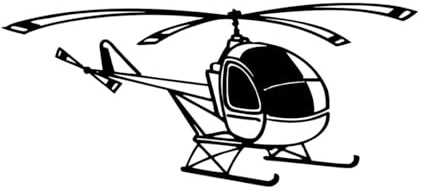 Einfache Hubschrauber Flugzeug Transport Wand Aufkleber Kindergarten Kinder Zimmer Vinyl Wand Aufkleber Wohnzimmer Schlafzimmer Zubehör-L-57x125cm-Black