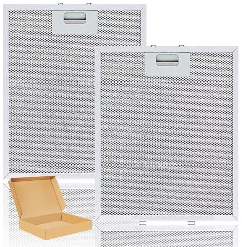 2 Stück Metallfettfilter für Dunstabzugshauben 305mm x 267mm, Range Hood Filters für AEG Electrolux 405525042-9 4055250429 Elica GRI0009219A KIT0010805 93952919 Whirlpool Bauknecht 480122102168