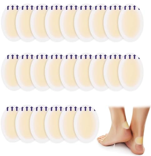 Cerotti per Vesciche, Cerotti piedi per Tallone Piede, 24 Pezzi Impermeabile Invisibile Blister Cuscino, Cerotti per Vesciche Extra Sottile Kit, Per Tallone e Guardia di Protezione