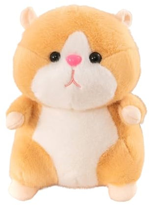 Hamster Plüschtier ,Kinder Stofftiere,Plüsch Hamster Spielzeug,Kuscheltier Meerschweinchen Stofftier Plüschtier,Frühe Bildung, Kindergeburtstag Geschenk,für Freunde Familien (25 cm,hellbraun)