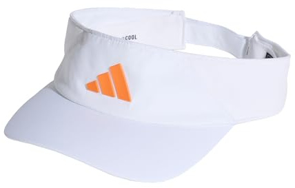 adidas Unisex Visor Climacool, White/Pure Orange, L-XL