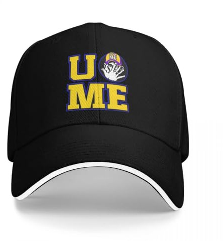 EAEQKOUC Baseballmütze Gelb Wrestling Cena John Weiß Custom Für Herren Unisex Männlich Strand Sonnenschutz Hut Snapback Cap Geschenk