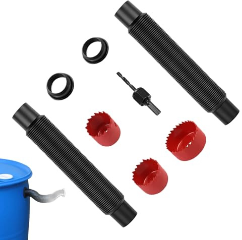 Kit Deviatore Per Barile Della Pioggia | Adattatori Impermeabili - Kit Connettore Per Tubo Del Barile Della Pioggia,Irrigazione Giardino Cura Del Prato E Cortile Irrigazione Terrazzo Risparmio Idr