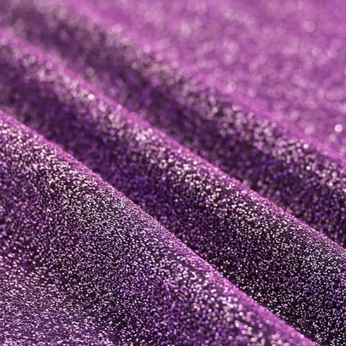 Glitzer Jersey | für Bekleidung | 50x150 cm | Meterware | viele Farben (dunkel flieder)