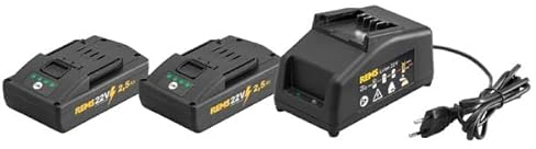 REMS Akku Set Power Pack 21,6V (22V max) mit 2x Akku 2,5Ah + Ladegerät 90W (571585)