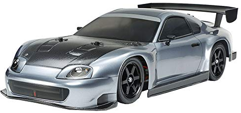 Tamiya 300047433 Toyota 1:10 Supra Racing (A80)(TT-02), ferngesteuertes Auto, RC Fahrzeug, Modellbau, Bausatz zum Zusammenbauen, Hobby, Basteln