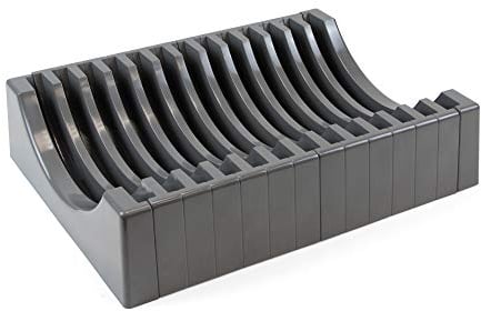 Emuca - Tellerhalter für Möbel, Halter für Teller, Platz für 13 Teller, Kunststoff, Anthrazitgrau.