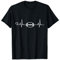 American Football Heartbeat Spieler Grafikdesign Grafik T-Shirt