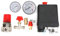 Accessori per compressori valvola di controllo pneumatica valvola di controllo manuale d'aria Marhynchus Pressostato aria Valvola di pressione Manometri regolatori di sfiato collettore a 4 fori