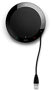 Jabra Speak 410 - Altoparlante USB con panno in microfibra, compatibile con PC, MAC, tablet, smartphone, MS Teams Skype versione 7410-109