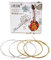 SUCHUANGUANG 8Pieces/set M101 Mandolin Strings Silver-Plated Stainless Steel Copper Alloy Wound Silver, Copper (E, A) Stainless Steel Mandolin String