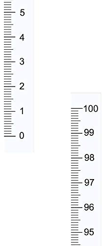 sourcing map Adhesive Backed Tape Measure 100cm Vertical Read Measuring Tape Stick on Workbench Ruler (White)