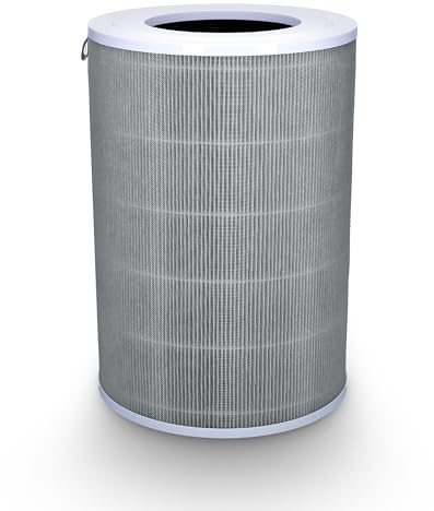 Wessper Filter, HEPA H13, Compatible with Mi Air Purifier 2, 2H, 2S, 3, 3H, Pro, Activated Carbon, 3-6 months